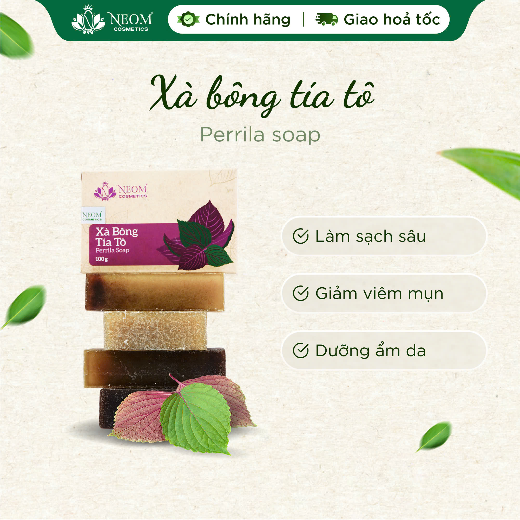 Xà bông tía tô